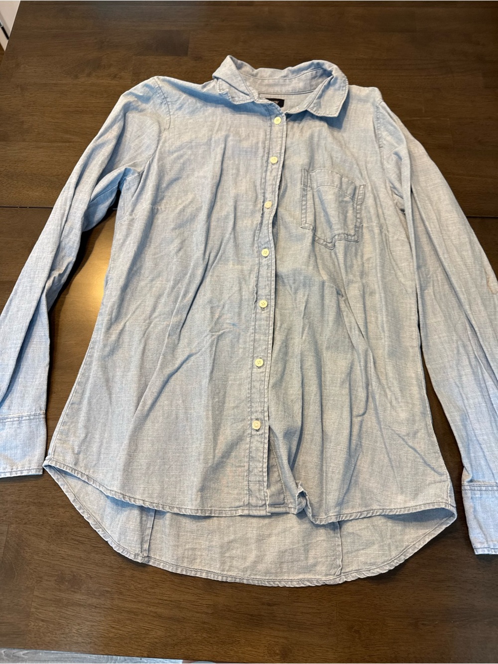 J. Crew Light denim Shirt in Pale Blue